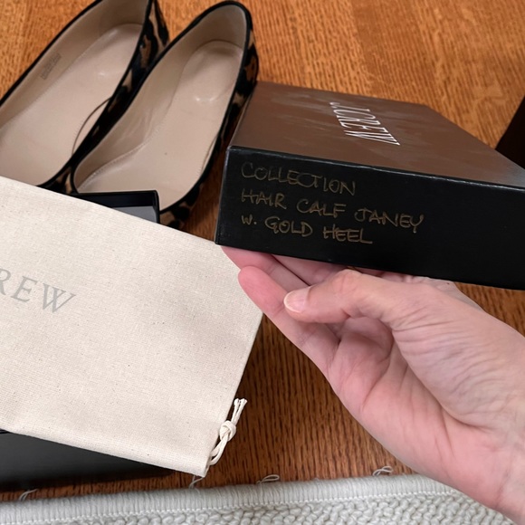 JCrew Collection Calf Hair Janey Ballet Flat in leopard, 5H - Picture 12 of 16
